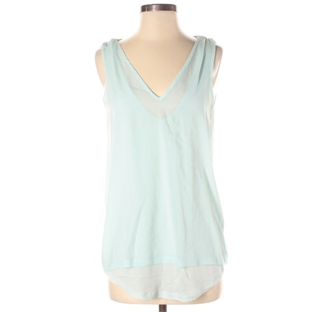 Banana Republic sz S mint green sleeveless blouse